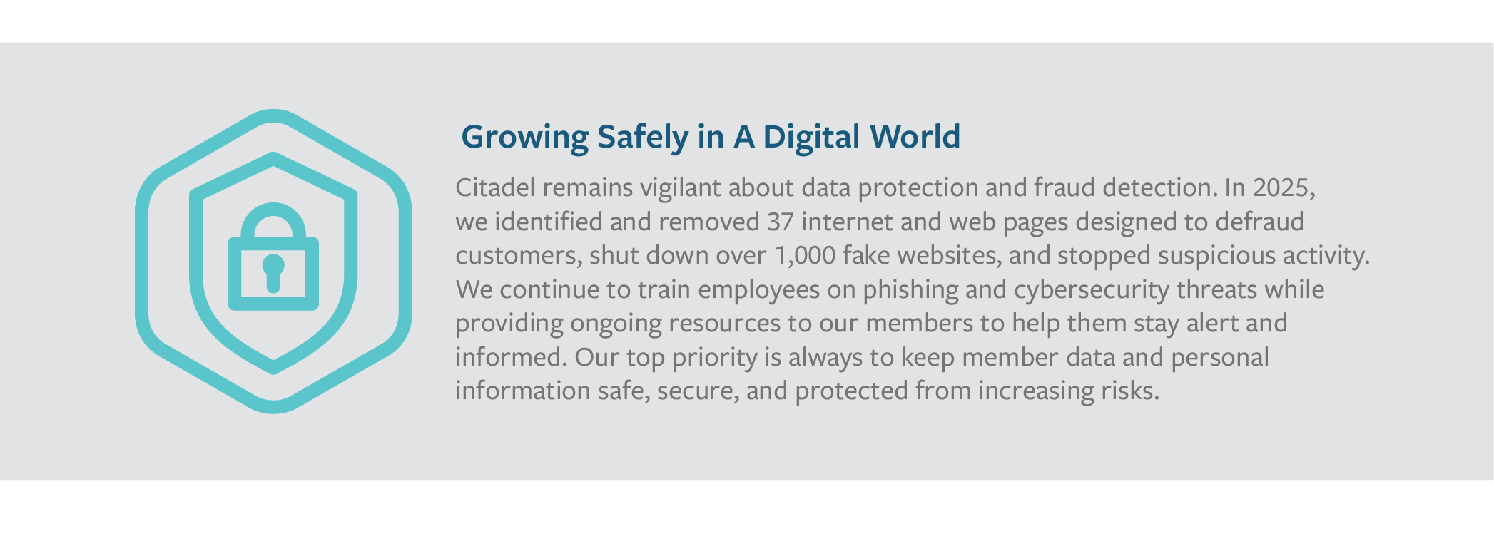 Growing safely in a digital world message