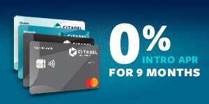 0% intro APR for 9 months