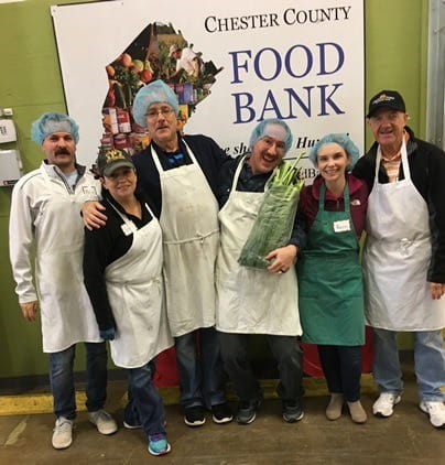 Citadel's IT team at the Chester County Food Bank