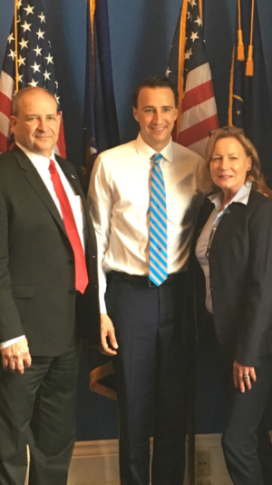 Citadel Senior Vice President Ed Maier, Congressman Ryan Costello, and Citadel Board Member 