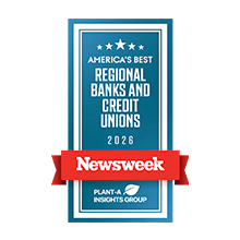 Best Credit Union 2026 Newsweek Badge